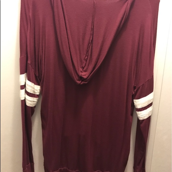 maroon long sleeve shirt - Picture 2 of 3